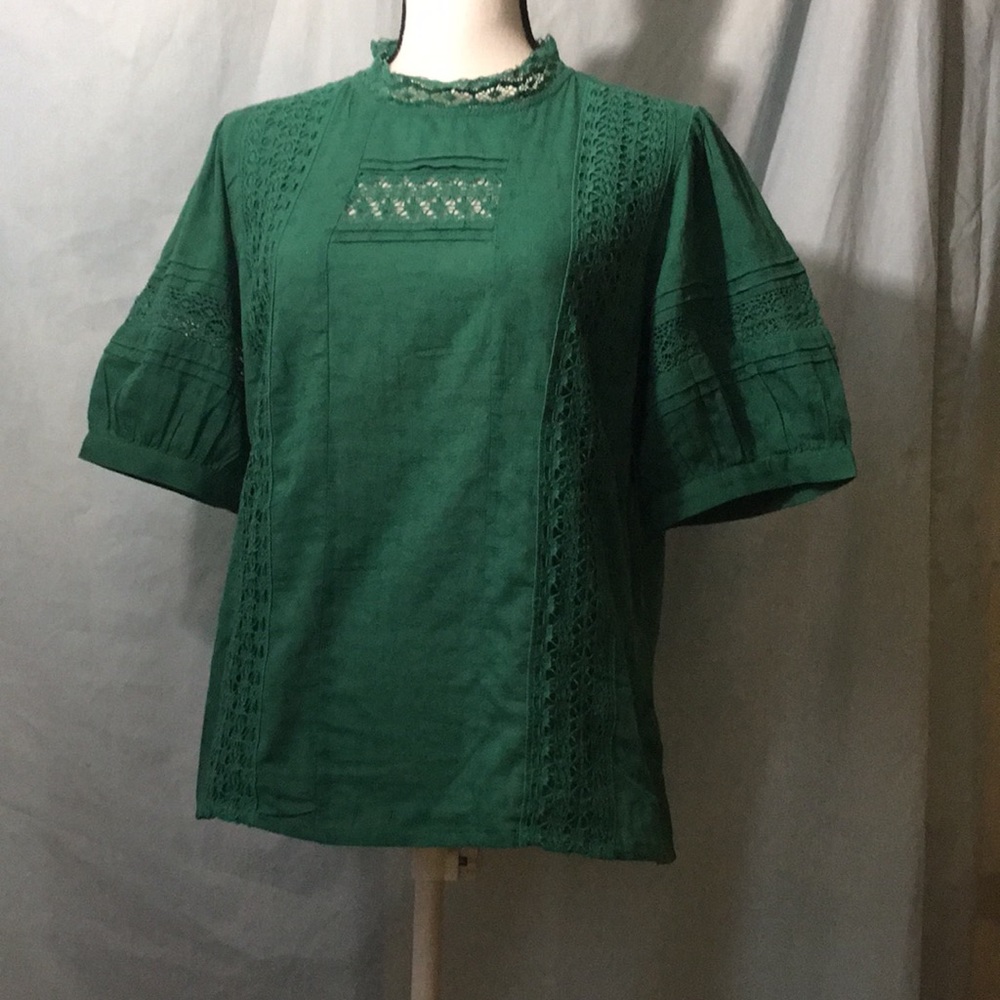 Universal Thread Puffed Sleeved Eyelet Blouse